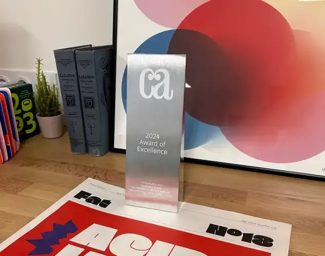 New Award of excellence from Communication Arts!